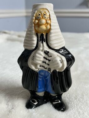 Drioli Curacao Liqueur Empty Bottle 1969- Ceramic Judge Figurine Vintage Decor